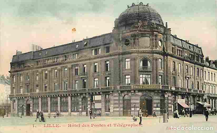 Postales: France - 59 - Lille - Hotel des Postes et T&eacute;l&eacute;graphes - Anim&eacute;e - Coloris&eacute;e - CPA - Voir Scans Recto-