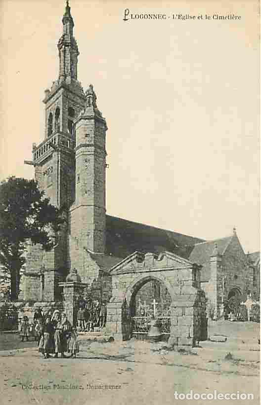 Cartoline: France - 29 - Plogonnec - L'Eglise et le Cimeti&egrave;re - Anim&eacute;e - CPA - Voir Scans Recto-Verso
