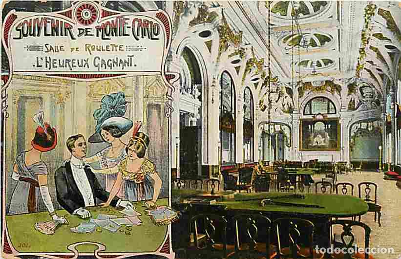 Postais: Monaco - Casino - Salle de Roulette - CPA - Voir Scans Recto-Verso