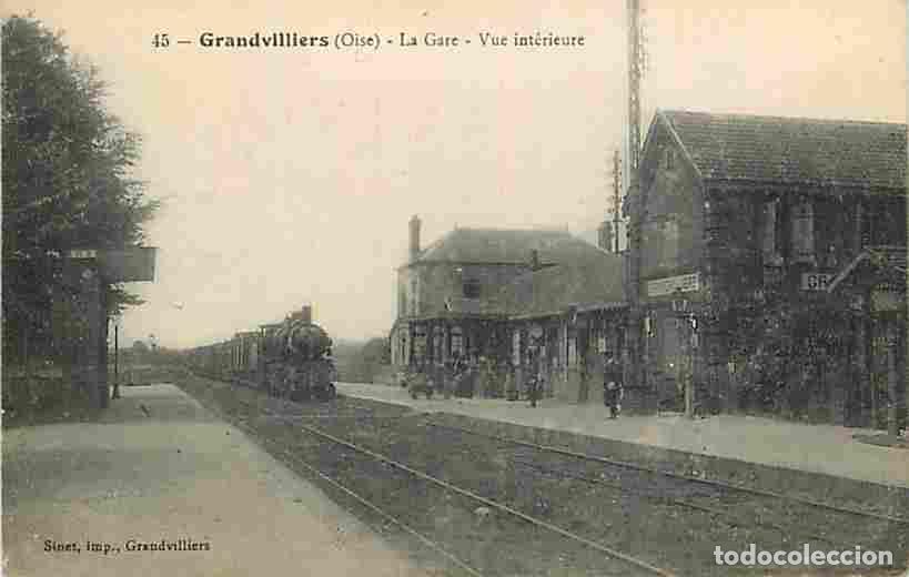 Postais: France - 60 - Grandvilliers - La Gare - Vue int&eacute;rieure - Anim&eacute;e - Trains - CPA - Voir Scans Recto-Ve