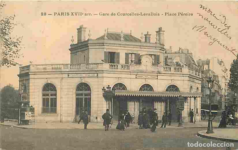 Cartes Postales: France - 75 - Paris - XVIIe arr - Gare de Courcelles-Levallois - Place P&eacute;reire - Anim&eacute;e - CPA - Voir