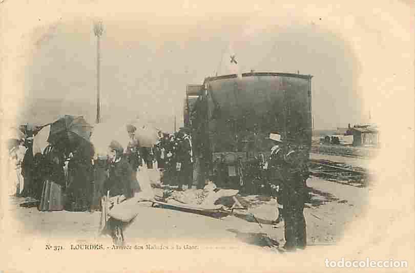 Cartes Postales: France - 65 - Lourdes - Arriv&eacute;e des Malades &agrave; la Gare - Anim&eacute;e - Trains - Pr&eacute;curseur - CPA - Oblit&eacute;r