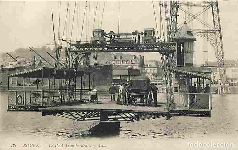 Cartes Postales: France - 76 - Rouen - Le Pont Transbordeur - La Nacelle - Anim&eacute;e - CPA - Voir Scans Recto-Verso