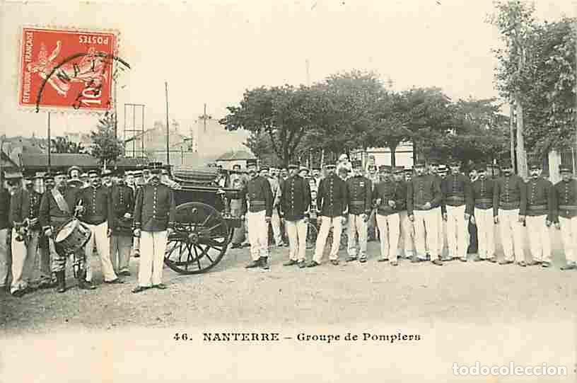 Postales: France - 92 - Nanterre - Groupe de Pompiers - Anim&eacute;e - Sapeurs Pompiers - CPA - Voir Scans Recto-Ver