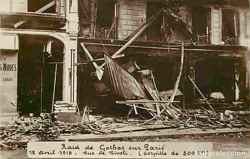 Postcards: France - 75 - Paris - Raid de Gothas sur Paris - 12 Avril 1918 - Rue de Rivoli - Carte Photo - CPA -