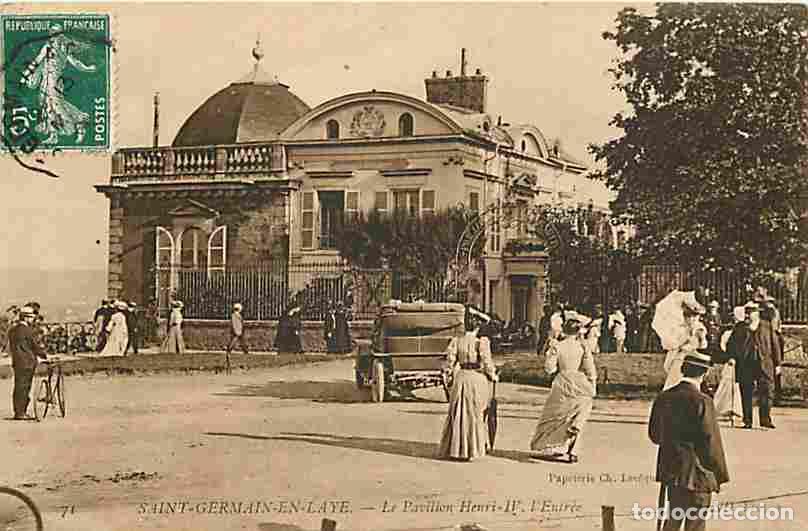 Postcards: France - 78 - Saint Germain en Laye - Le Pavillon Henri IV - L'Entr&eacute;e - Anim&eacute;e - Automobiles - CPA -