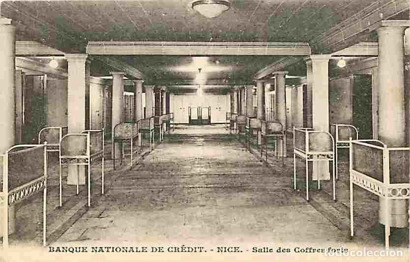 Postkarten: France - 06 - Nice - Banque Nationale de Cr&eacute;dit - Salle des Coffres forts - CPA - Voir Scans Recto-V