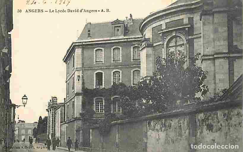 Cartes Postales: France - 49 - Angers - Le Lyc&eacute;e David d'Angers - Anim&eacute;e - CPA - Voyag&eacute;e en 1917 - Voir Scans Recto-V