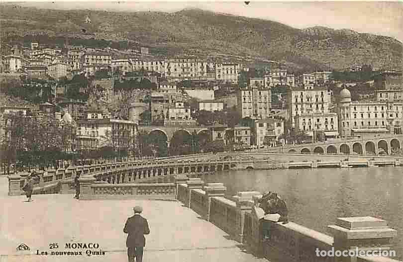 Postais: Monaco - Les nouveaux Quais - Anim&eacute;e - CPA - Oblit&eacute;ration ronde de 1926 - Voir Scans Recto-Verso