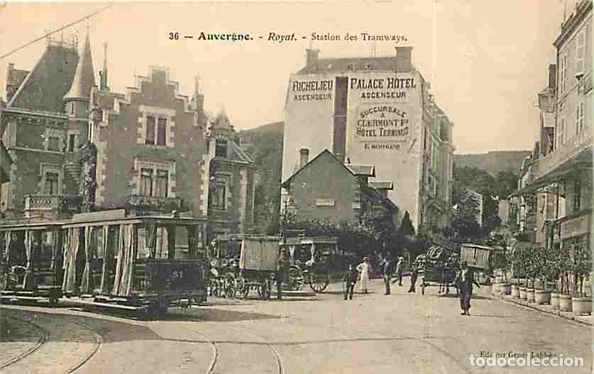 Postkarten: France - 63 - Royat - Stations de Tramways - Anim&eacute;e - CPA - Voir Scans Recto-Verso