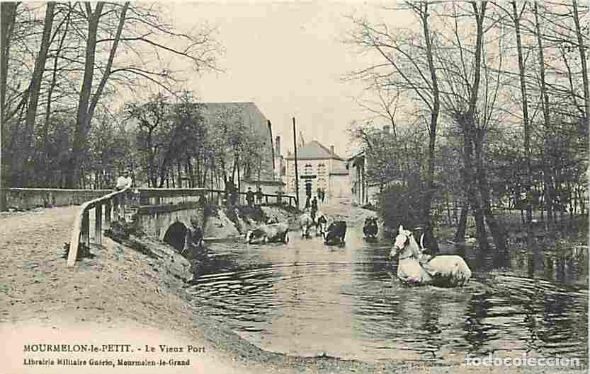 Postkarten: France - 51 - Mourmelon le Petit - Le Vieux Port - Anim&eacute;e - Vaches - Correspondance - Chevaux - CPA