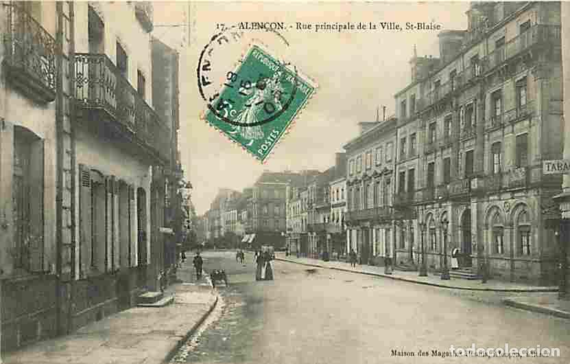 Postkarten: France - 61 - Alen&ccedil;on - Rue Principale de la Ville - Saint Blaise - Anim&eacute;e - CPA - Voir Scans Recto-