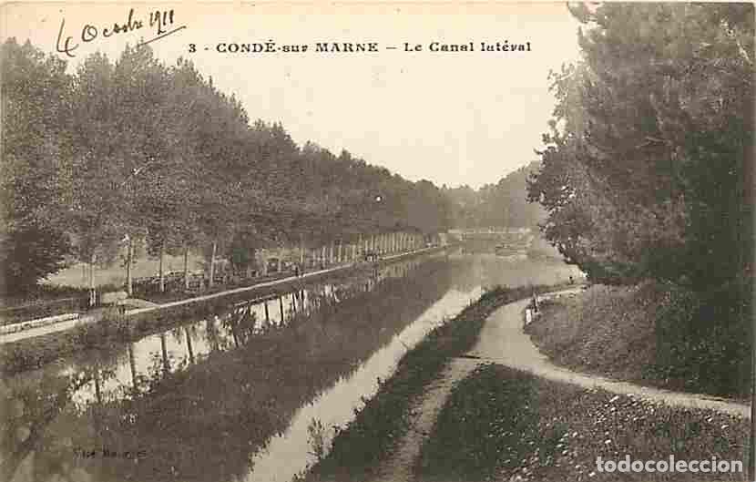 Postkarten: France - 51 - Cond&eacute; sur Marne - Le Canal lat&eacute;ral - Anim&eacute;e - CPA - Voir Scans Recto-Verso
