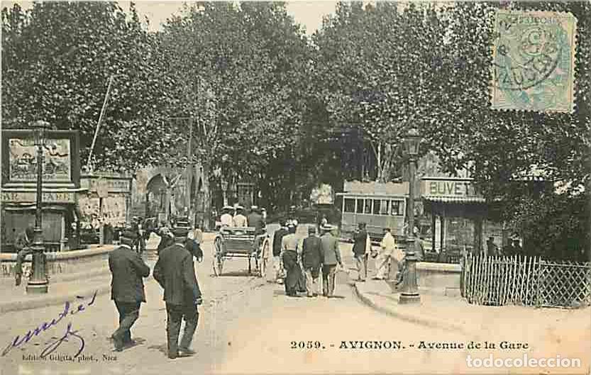 Postales: France - 84 - Avignon - Avenue de la Gare - Anim&eacute;e - CPA - Voir Scans Recto-Verso
