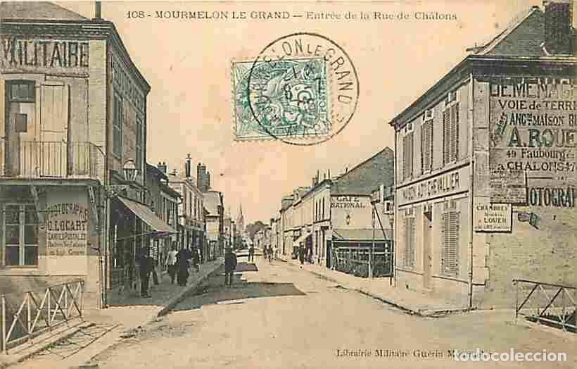 Postales: France - 51 - Mourmelon le Grand - Entr&eacute;e de la Rue de Chalons - Anim&eacute;e - CPA - Voir Scans Recto-Ver