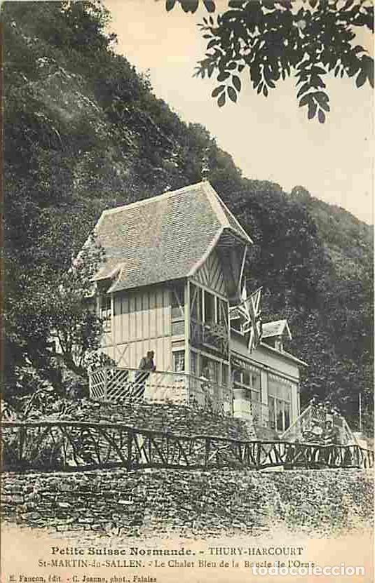 Postkarten: France - 14 - Saint Martin du Sallen - Le Chalet Bleu de la Boucle de l'Orne - Anim&eacute;e - CPA - Voir S