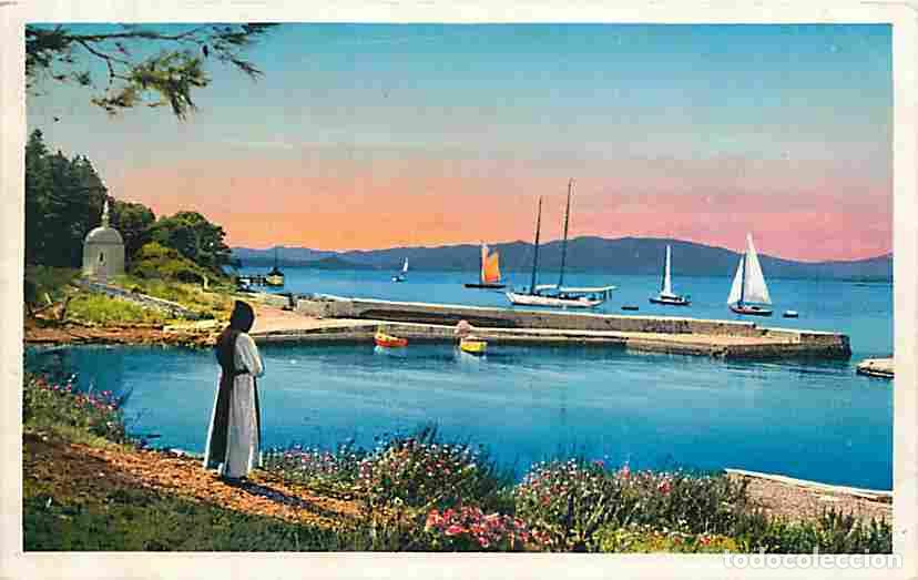 Cartoline: France - 06 - Ile Saint Honorat - Le Port - Anim&eacute;e - Coloris&eacute;e - Bateaux - CPA - Voir Scans Recto-Ve