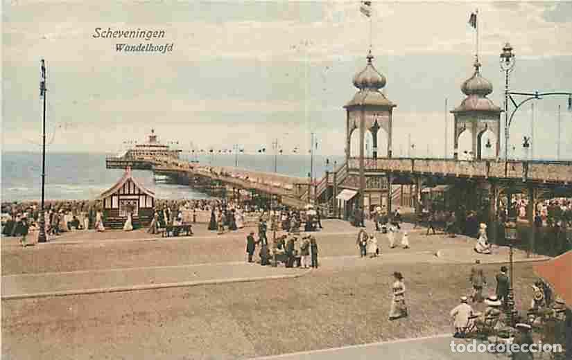Cartoline: Pays Bas - Scheveningen - Wandelhoofd - Anim&eacute;e - Coloris&eacute;e - CPA - Voir Scans Recto-Verso