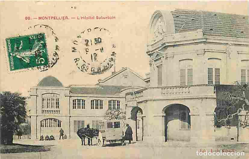 Postkarten: France - 34 - Montpellier - L'Hopital Suburbain - Anim&eacute;e - Attelage - CPA - Voir Scans Recto-Verso