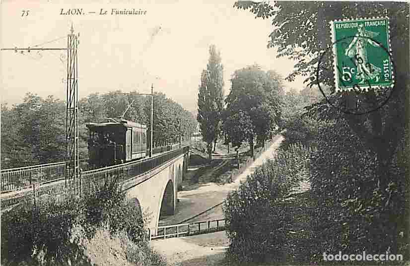 Postais: France - 02 - Laon - Le Funiculaire - Anim&eacute;e - Trains - CPA - Voir Scans Recto-Verso