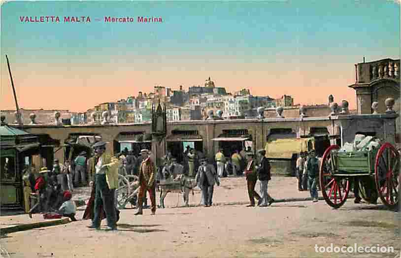 Postales: Malte - Valletta Malta - Mercato Marina - Anim&eacute;e - Coloris&eacute;e - CPA - Voir Scans Recto-Verso