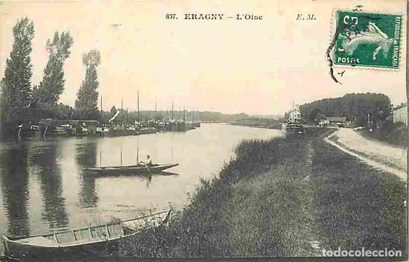 Cartes Postales: France - 95 - Eragny - L'Oise - Anim&eacute;e - Barque - CPA - Voir Scans Recto-Verso