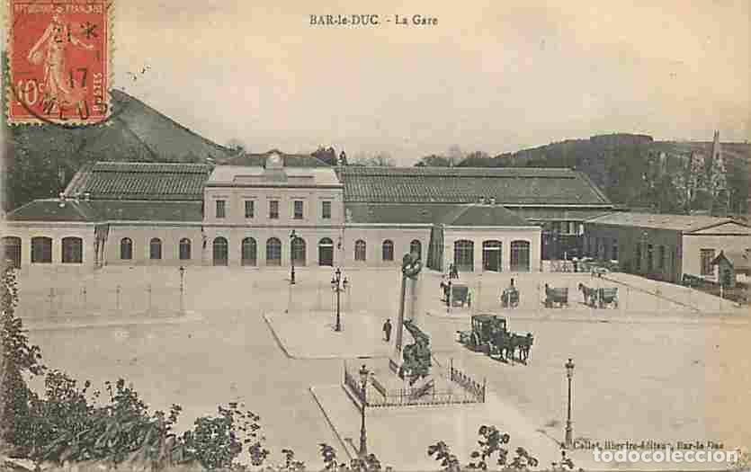 Postais: France - 55 - Bar le Duc - La Gare - Anim&eacute;e - CPA - Oblit&eacute;ration ronde de 1917 - Voir Scans Recto-Ve