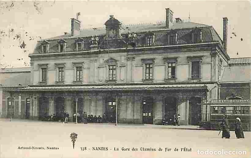 Postkarten: France - 44 - Nantes - La Gare des Chemins de Fer de l'Etat - Anim&eacute;e - CPA - Voir Scans Recto-Verso