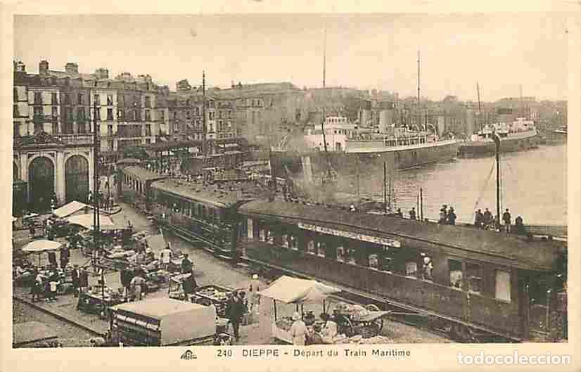 Postkarten: France - 76 - Dieppe - D&eacute;part du Train Maritime - Anim&eacute;e - CPA - Voir Scans Recto-Verso