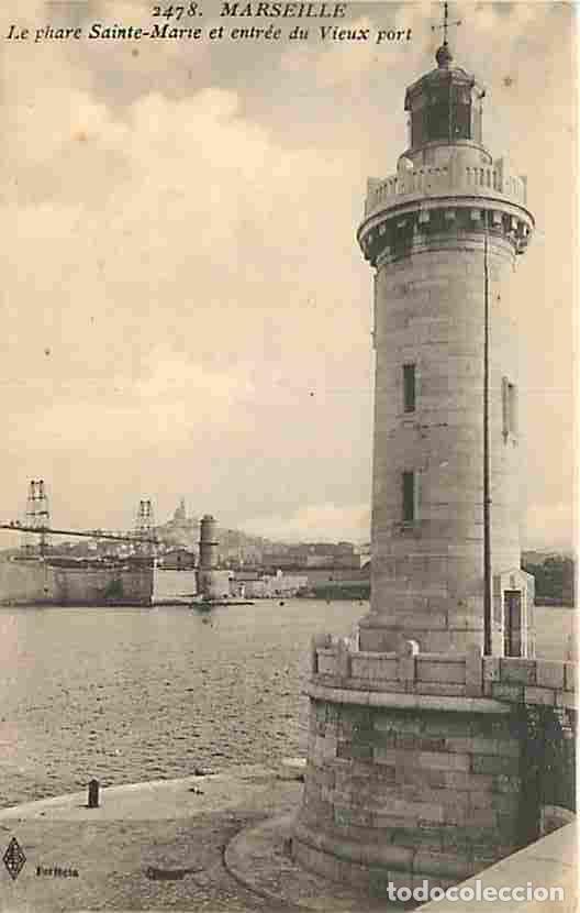 Postkarten: France - 13 - Marseille - Le Phare Sainte Marie et entr&eacute;e du Vieux Port - CPA - Voir Scans Recto-Ver