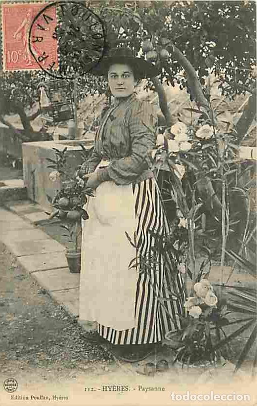 Postkarten: France - 83 - Hy&egrave;res - Paysanne - Anim&eacute;e - Folklore - CPA - Voir Scans Recto-Verso