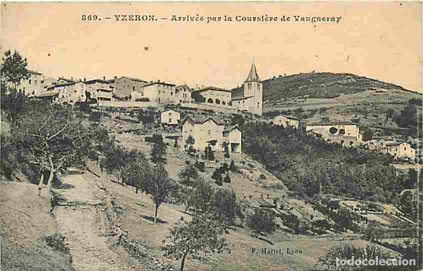 Postkarten: France - 69 - Yzeron - Arriv&eacute;e par la Coursi&egrave;re de Vaugrenay - CPA - Voir Scans Recto-Verso