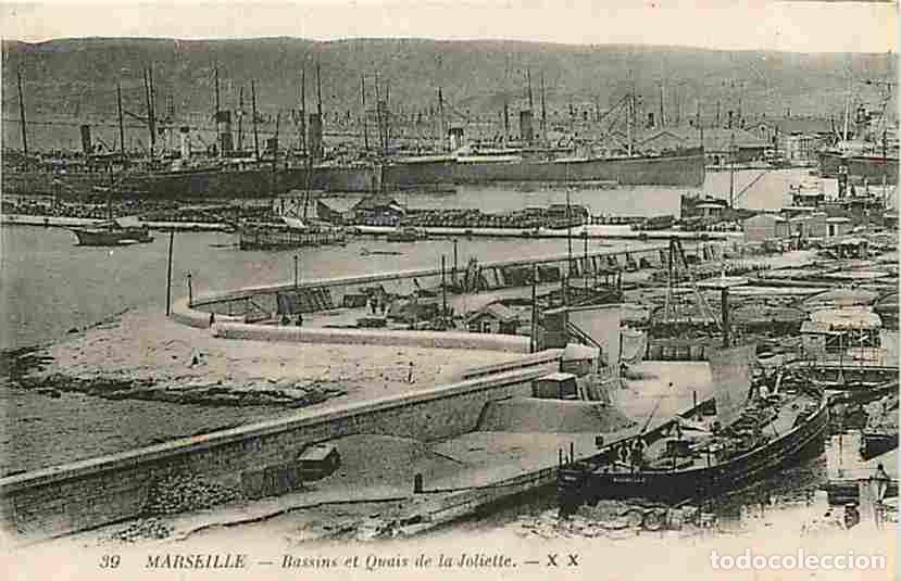 Cartes Postales: France - 13 - Marseille - Bassins et Quais de la Joliette - Anim&eacute;e - Bateaux - CPA - Voir Scans Rect