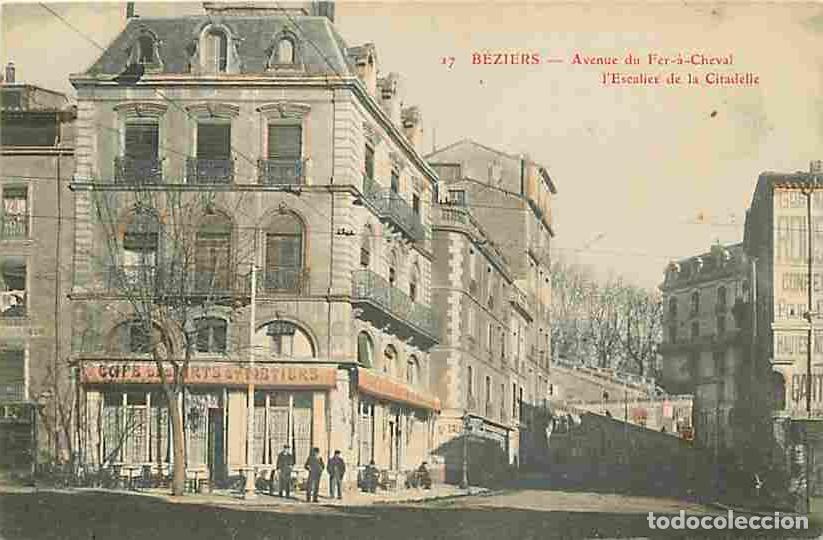 Cartes Postales: France - 34 - B&eacute;ziers - Avenue du Fer &agrave; Cheval - L'Escalier de la Citadelle - Anim&eacute;e - Coloris&eacute;e - C