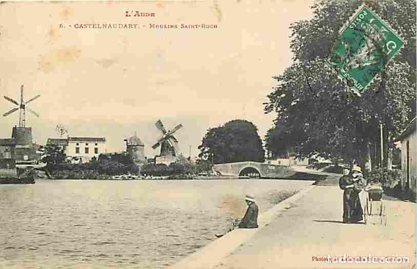 Postcards: France - 11 - Castelnaudary - Moulins Saint Roch - Anim&eacute;e - Poussette - CPA - Voir Scans Recto-Verso