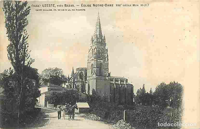 Postkarten: France - 33 - Uzeste pr&egrave;s Bazas - Eglise Notre Dame - Anim&eacute;e - CPA - Voir Scans Recto-Verso