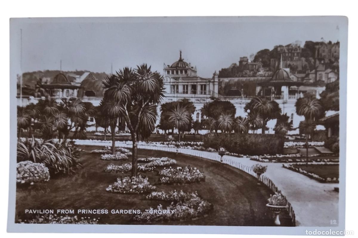 Postales: INGLATERRA. POSTAL VINTAGE CIRCULADA - PABELL&Oacute;N DE LOS JARDINES DE LA PRINCESA, TORQUAY.