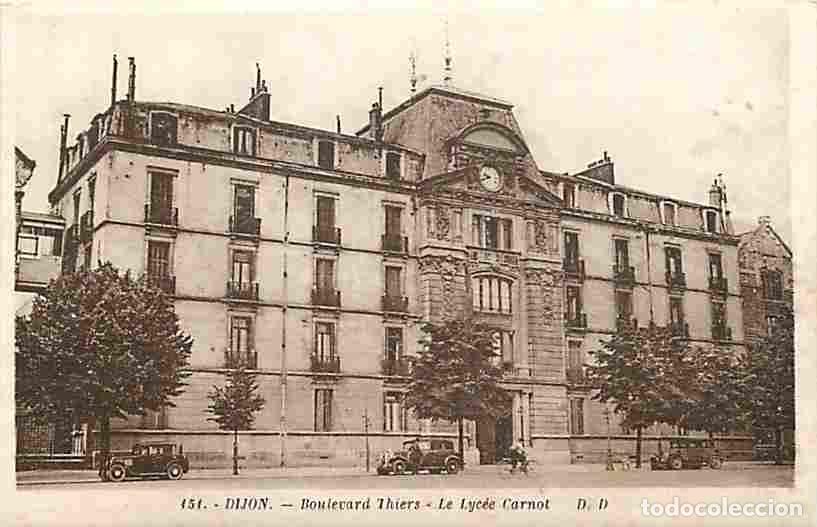 Postkarten: France - 21 - Dijon - Boulevard Thiers - Le Lyc&eacute;e Caranot - Anim&eacute;e - Automobiles - CPA - Voir Scans