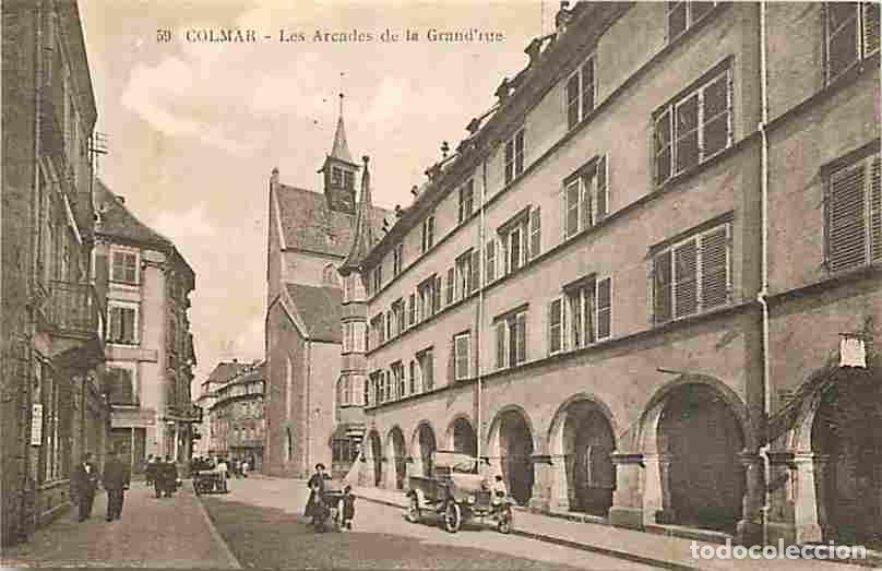Postkarten: France - 68 - Colmar - Les Arcades de la Grand Rue - Anim&eacute;e - Automobiles - CPA - Voir Scans Recto-V