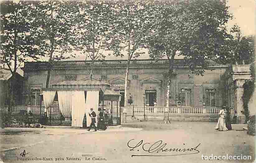 Cartes Postales: France - 58 - Pougues les Eaux - Le Casino - Anim&eacute;e - Oblit&eacute;ration ronde de 1903 - CPA - Voir Scans
