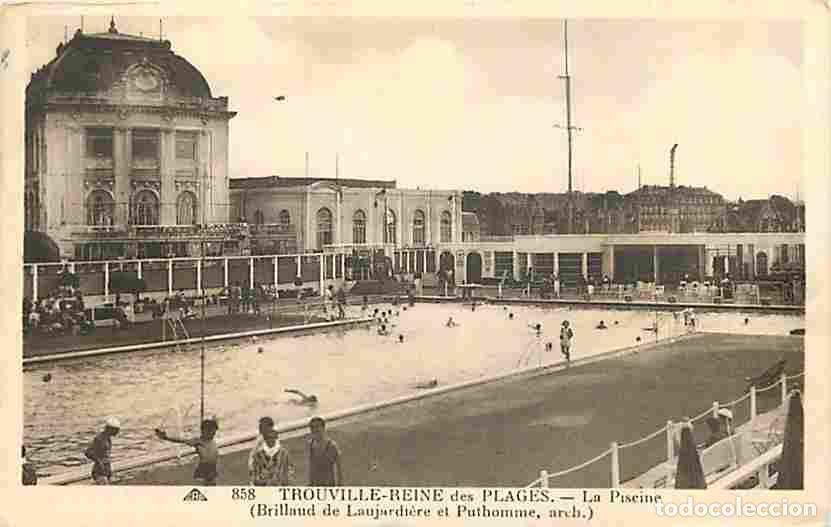 Cartoline: France - 14 - Trouville - La Piscine - Anim&eacute;e - Oblit&eacute;ration ronde de 1934 - CPA - Voir Scans Recto-