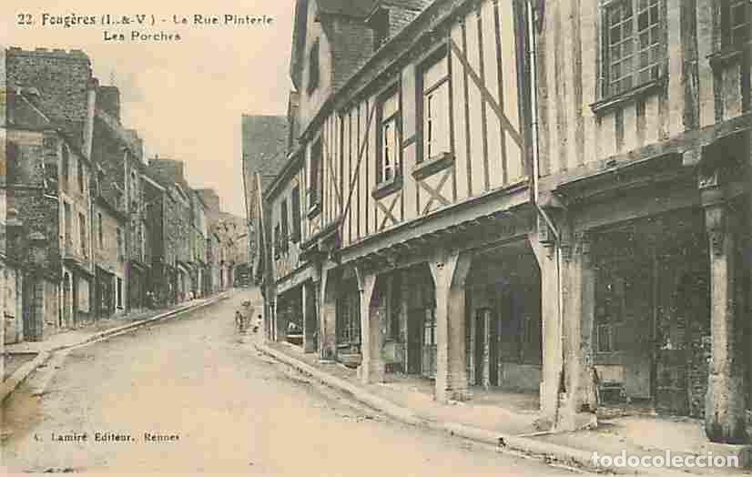 Cartoline: France - 35 - Foug&egrave;res - La Rue Pinterie - Les Porches - Anim&eacute;e - CPA - Voir Scans Recto-Verso