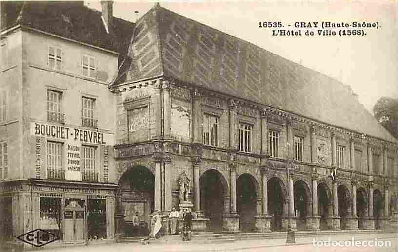 Cartoline: France - 70 - Gray - L'Hotel de Ville - Anim&eacute;e - Commerces - CPA - Voir Scans Recto-Verso