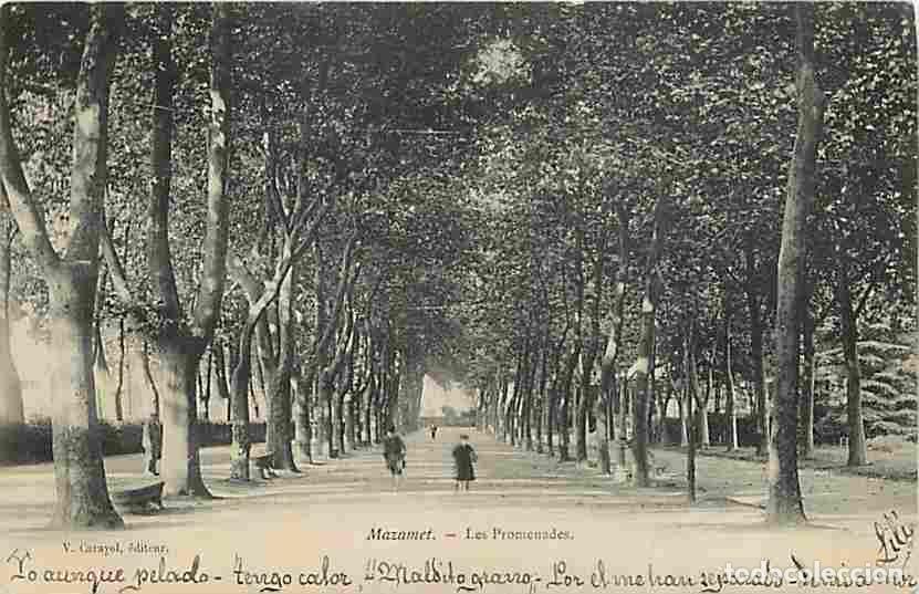 Postales: France - 81 - Mazamet - Les Promenades - Anim&eacute;e - Oblit&eacute;ration ronde espagnole - CPA - Voir Scans Re