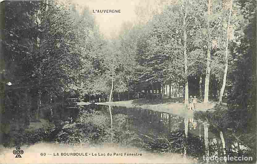 Postales: France - 63 - La Bourboule - Le Lac du Parc Fenestre - Anim&eacute;e - Oblit&eacute;ration ronde de 1904 - CPA - V