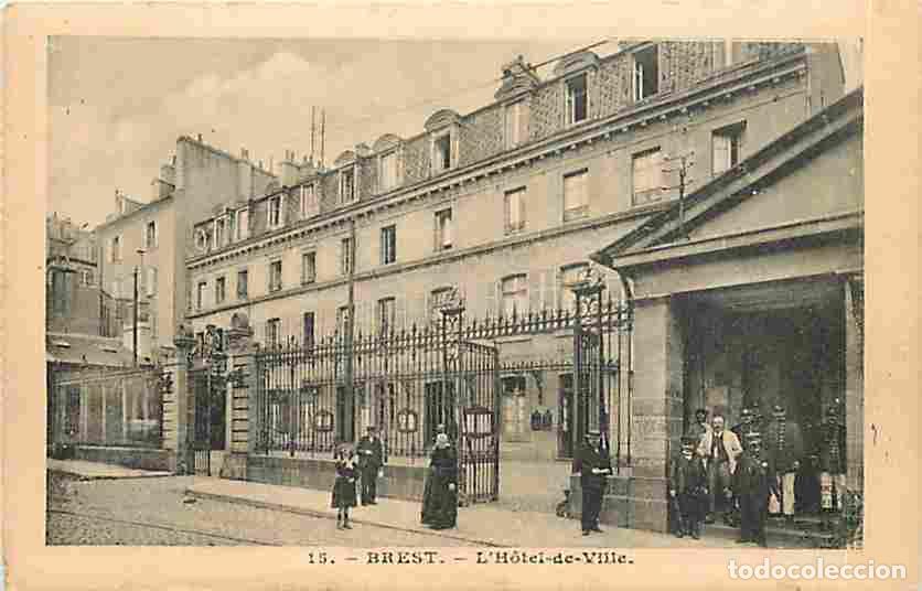 Postales: France - 29 - Brest - L'Hotel de Ville - Anim&eacute;e - Grilles en fer forg&eacute; - CPA - Voir Scans Recto-Vers