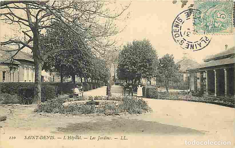 Postkarten: France - 93 - Saint Denis - L'Hopital - Les Jardins - Anim&eacute;e - Oblit&eacute;ration ronde de 1905 - CPA - Vo
