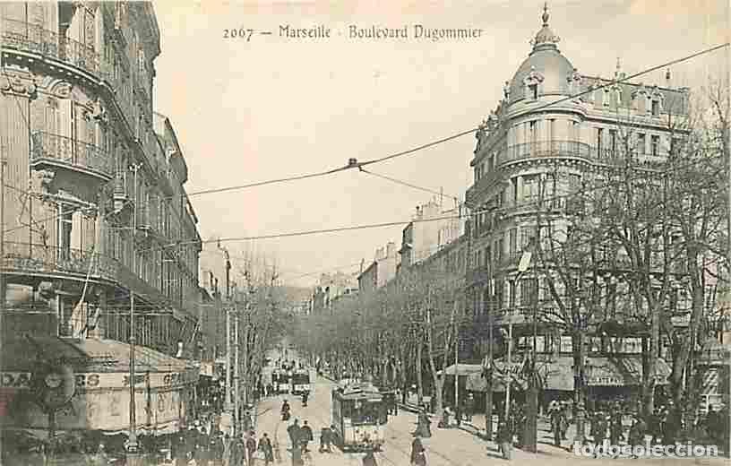 Postkarten: France - 13 - Marseille - Boulevard Dugommier - Anim&eacute;e - Tramway - Commerces - CPA - Voir Scans Rect