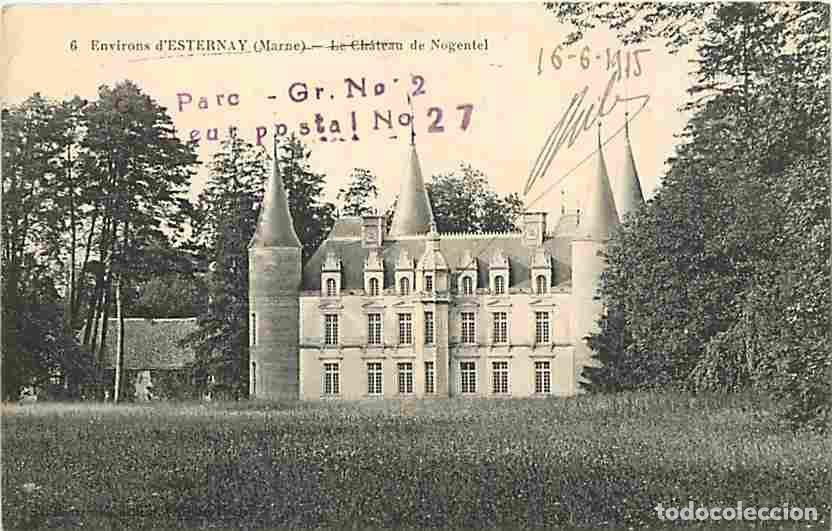 Postais: France - 51 - Neuvy - Le Ch&acirc;teau de Nogentel aux environs d'Esternay - Voyag&eacute;e en 195 - CPA - Voir S