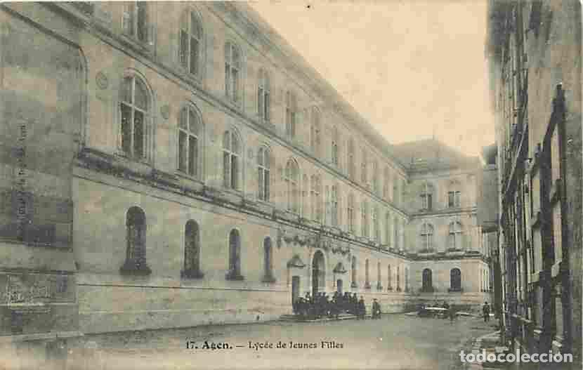 Postais: France - 47 - Agen - Lyc&eacute;e de Jeunes Filles - Anim&eacute;e - Oblit&eacute;ration ronde de 1911 - CPA - Voir Scans